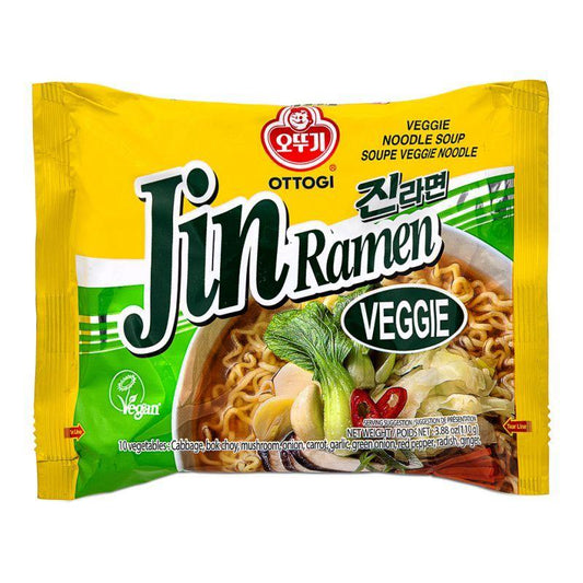 (Case) Ottogi Jin Ramen (Veggie) 진라면 110g*4*8