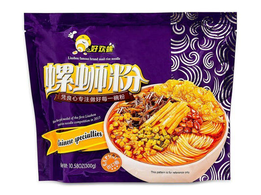 (Case) Hao Huan Luo Artificial Snail Vermicelli Liuzhou Luosifen 好歡螺 柳州螺螄粉 300g*24