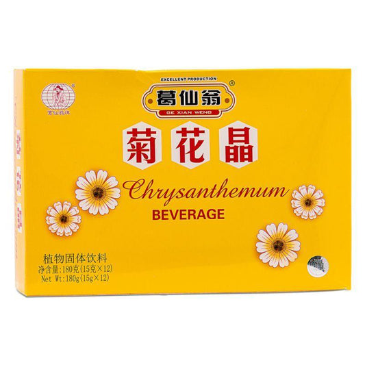 (Case) Ge Xian Weng Chrysanthemum Beverage 葛仙翁 菊花晶 180g (12*15g)*60