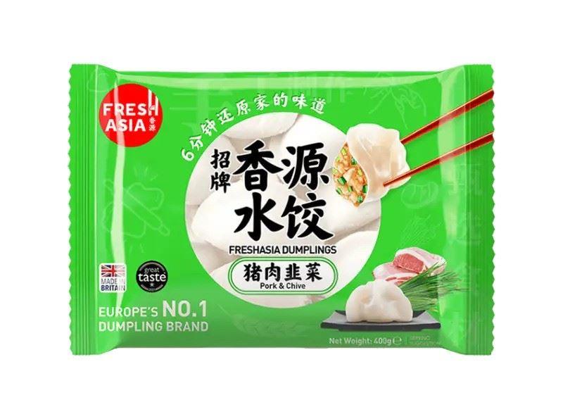 ❄️ Freshasia Dumplings (Pork & Chive) 香源 招牌水餃 (猪肉韭菜) 25 x 400g