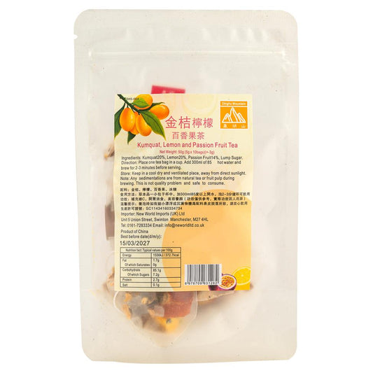 Dinghu Mountain Kumquat, Lemon and Passion Fruit Tea 鼎湖山 金桔檸檬百香果茶 50 x 50g