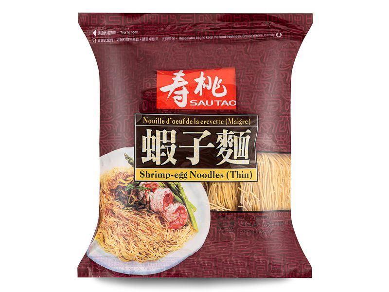 (Case) Sau Tao Shrimp Egg Noodle (Thin) 壽桃牌 蝦子麵 (幼條) 454g*24