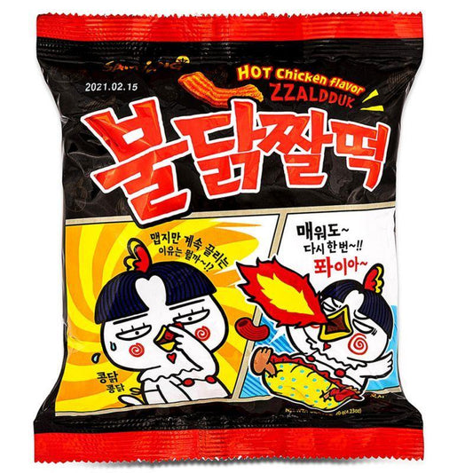 (Case) Samyang Hot Chicken Flavour Zzaldduck Snack 불닭쌀떡 120g*24