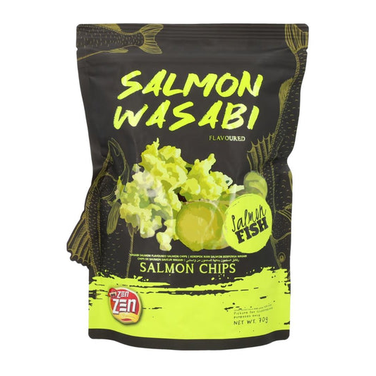 Zen Zen Salmon Chips (Wasabi Flavour) 24 x 70g