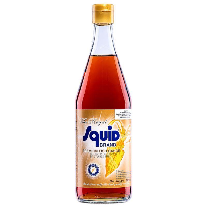 The Royal Squid Brand Premium Fish Sauce (L) 鱿魚標 皇家金標魚露 (大) 12 x 725ml