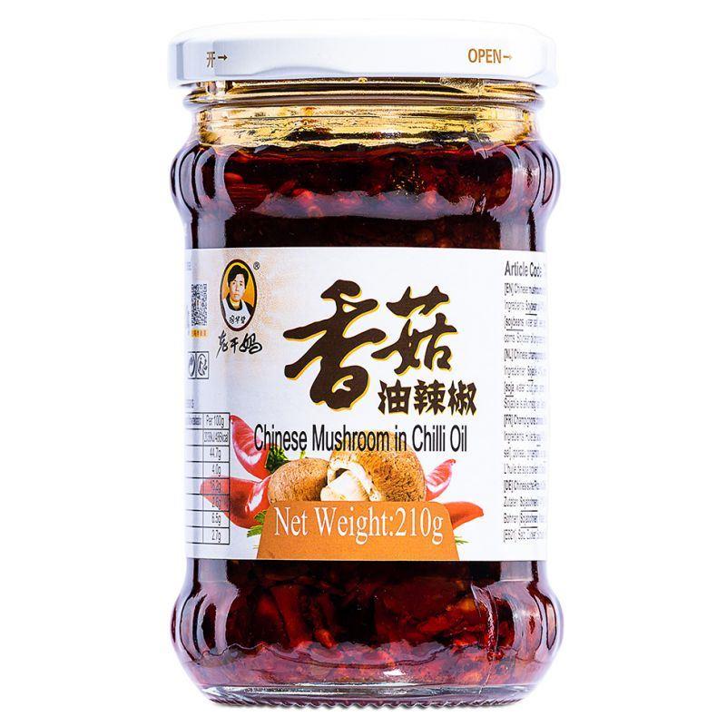 Lao Gan Ma Chinese Mushrooms in Chilli Oil 老乾媽 香菇油辣椒 24 x 210g