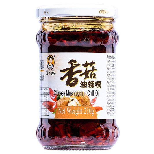 Lao Gan Ma Chinese Mushrooms in Chilli Oil 老乾媽 香菇油辣椒 24 x 210g