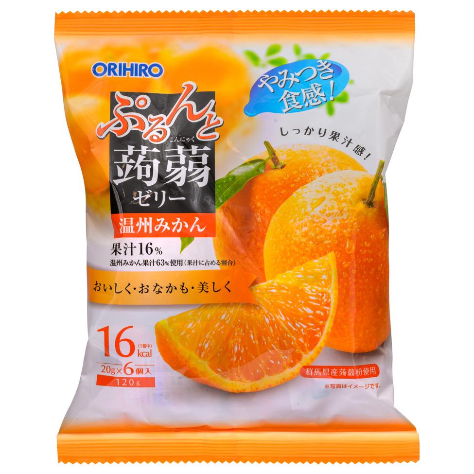 (Case) Orihiro Konjac Jelly (Orange) 120g*24
