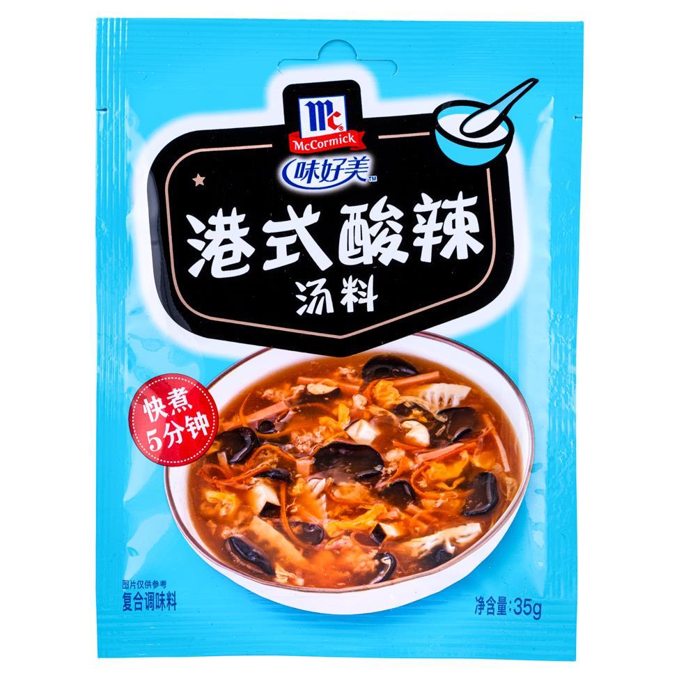 (Case) McCormick Hong Kong Style Hot & Sour Soup Mix 味好美 港式酸辣湯料 35g*24