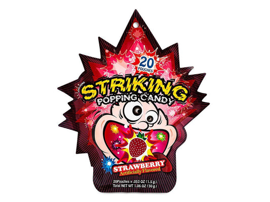 (Case) Striking Popping Candy (Strawberry) 索勁 草莓味爆炸糖 30g*48