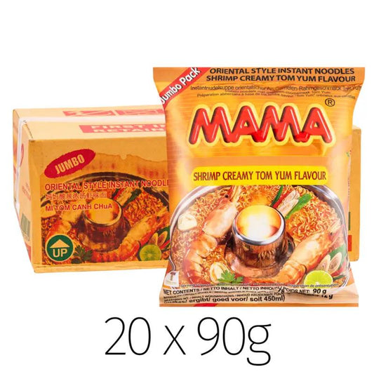 (Case) Mama Oriental Style Instant Noodles (Shrimp Creamy Tom Yum Flavour) Jumbo Pack 90g*20