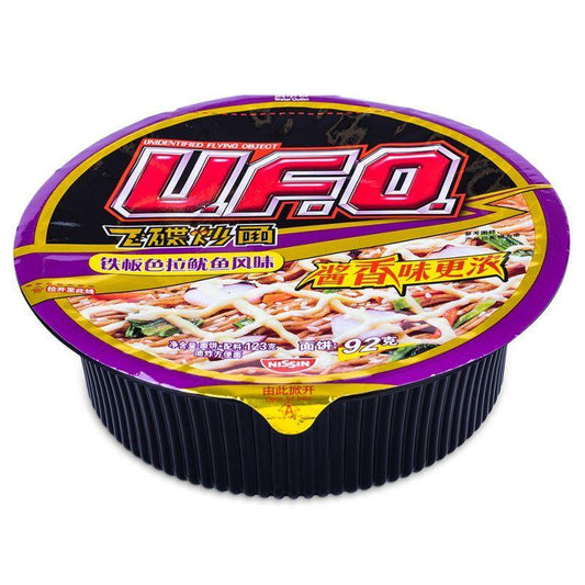 (Case) Nissin UFO Instant Yakisoba - Pan Fried Noodles (Salad & Squid Flavour) 日清 飛碟炒麵 (鐵板色拉魷魚風味) 96g*12