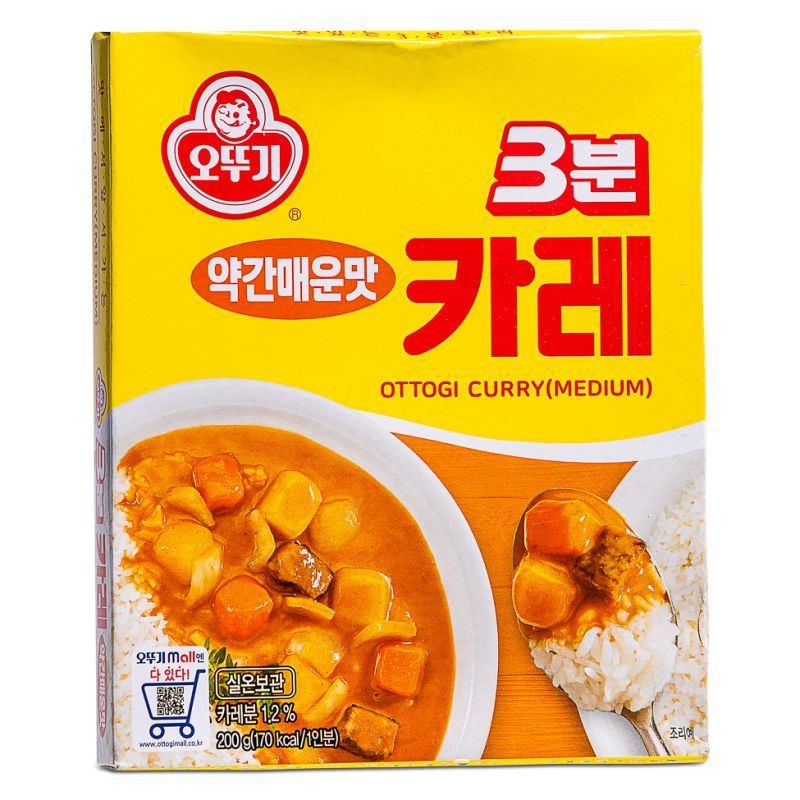 (Case) Ottogi 3 Minute Curry (Medium) 3분 약간매운맛 카레 200g*24