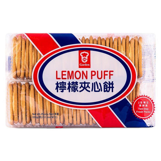 (Case) Garden Lemon Puff 嘉頓 檸檬夾心餅 350g*12
