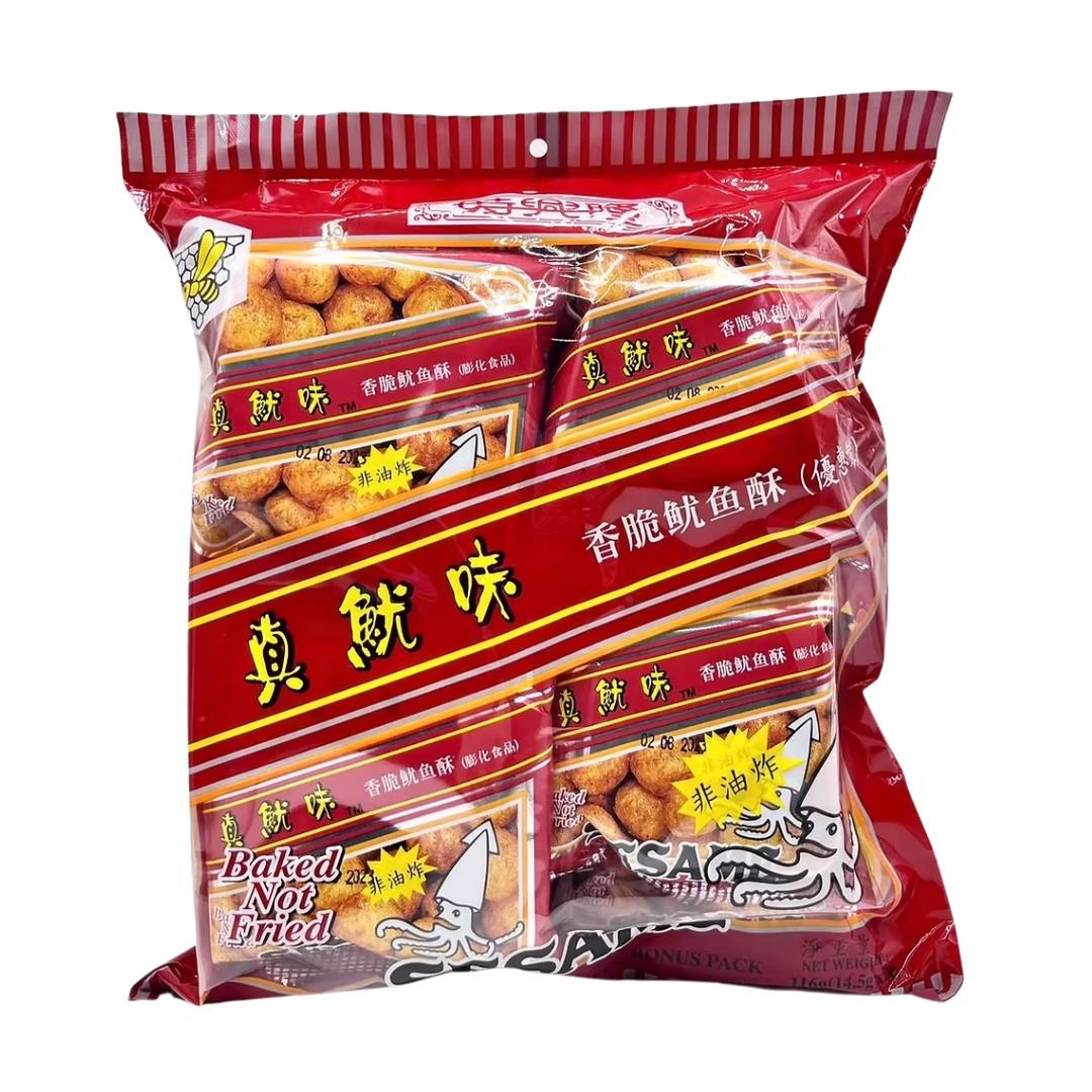 (Case) Sze Hing Loong Sesame Cuttlefish Puffs 116g (8pks)*30