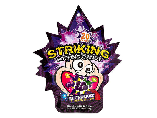 (Case) Striking Popping Candy (Blueberry) 索勁 藍莓味爆炸糖 30g*48