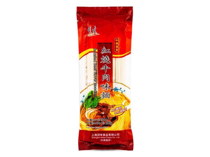 (Case) Nikko Roasted Beef Flavour Noodles 頂味 紅燒牛肉味麵 250g*24