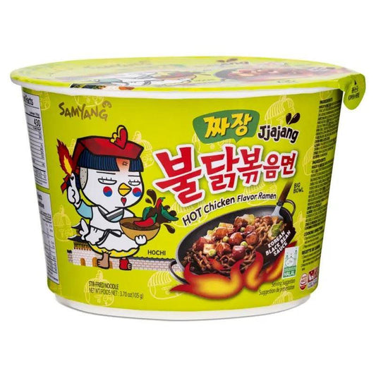 (Case) Samyang Buldak Hot Chicken Flavour Ramen Big Bowl (Jjajang) 105g*16