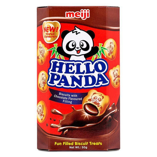(Case) Meiji Hello Panda Biscuits with Chocolate Flavour 明治 熊貓朱古力夾心餅 50g*20