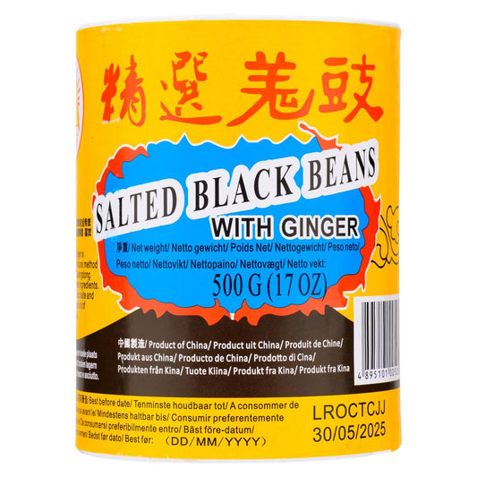 (Case) Golden Lily Salted Black Beans with Ginger 金百合 精選姜豉 500g*40