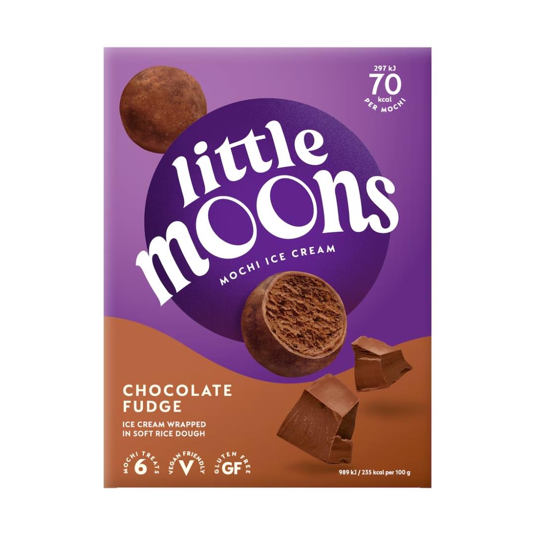 (Case) Little Moons Mochi Ice Cream (Chocolate Fudge) 180g (6*30g)*10