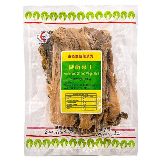 (Case) East Asia Brand Preserved Salted Vegetable 東亞牌 鹹梅菜王 400g*50