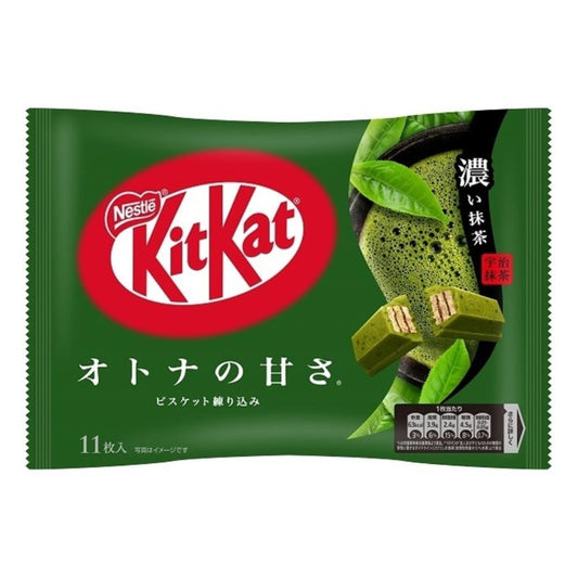 Nestle Mini Kit Kat (Rich Matcha Flavour) キットカット オトナの甘さ 濃い抹茶 12 x 124.3g (11 pcs)