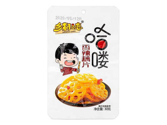 (Case) Country Love Lotus Root Snack (Spicy) 鄉村之戀 香辣藕片 30g*12*20