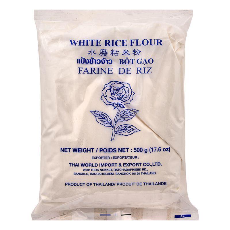 (Case) Rose Brand White Rice Flour 玫瑰牌 水磨粘米粉 500g*30