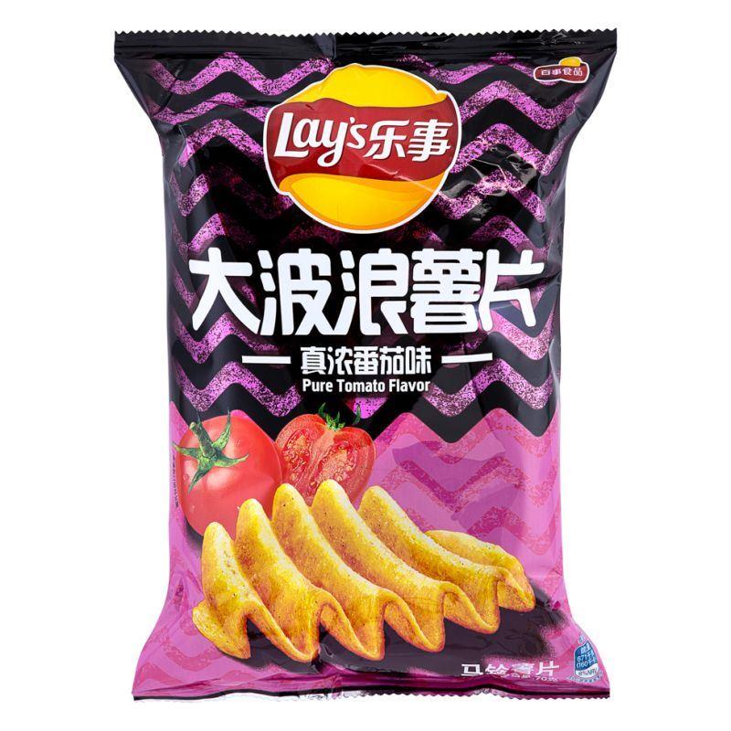 Lay's Potato Chip (Tomato Flavour) 樂事 大波浪薯片 (真濃番茄味) 22 x 70g
