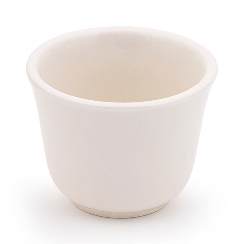 3' White Ceramic Tea Cup 140ml