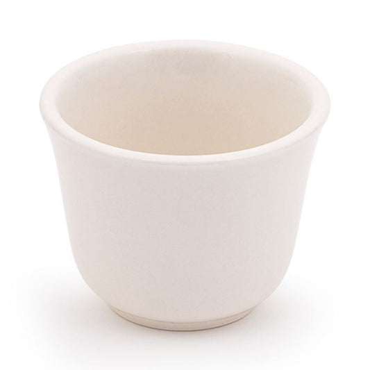 3' White Ceramic Tea Cup 140ml