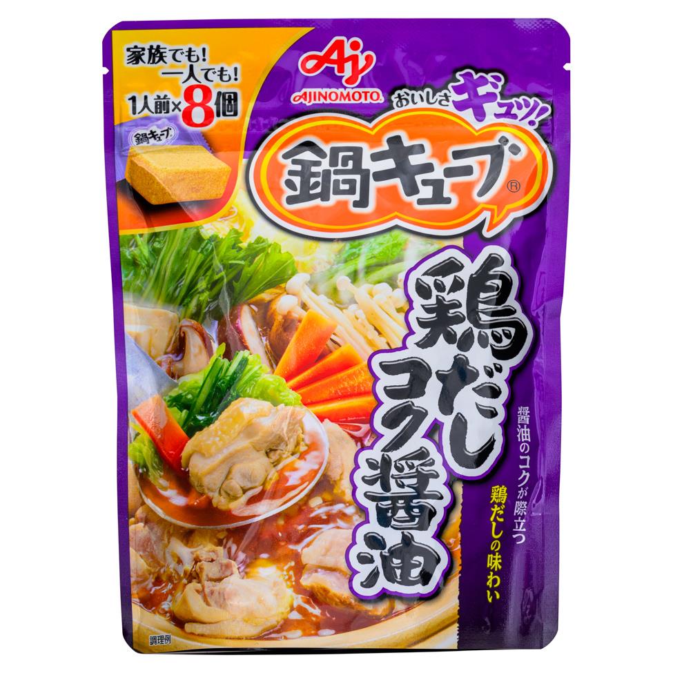 Ajinomoto Nabe Cube Hot Pot Soup Base (Chicken Stock Soy Sauce) 8 x 71g