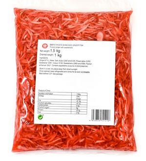 J-Basket Shredded Pickled Ginger Pink Beni Shoga 10 x 1.5kg