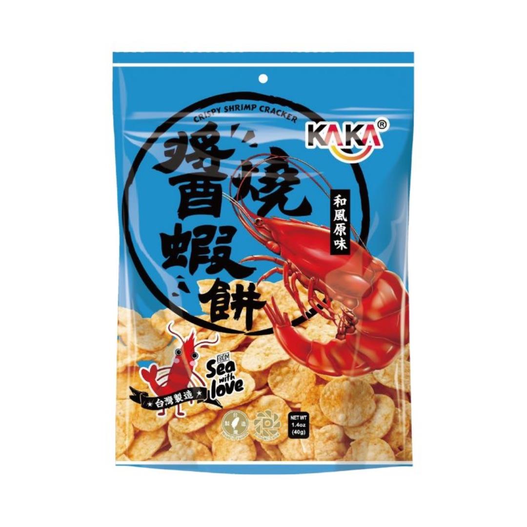 KAKA Crispy Shrimp Cracker (Classic Flavour) 醬燒蝦餅 (和風原味) 20 x 40g