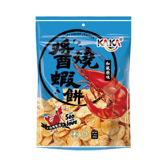 KAKA Crispy Shrimp Cracker (Classic Flavour) 醬燒蝦餅 (和風原味) 20 x 40g