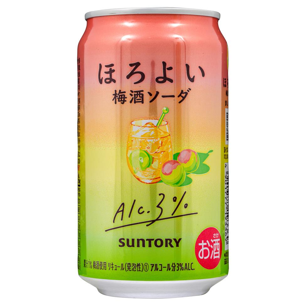 (Case) Suntory Horoyoi Cocktail Ume Liquor Soda Chuhai Spritzer (ABV 3%) 350ml*24