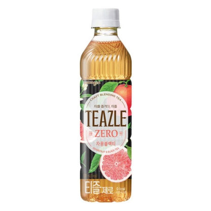 Woongjin Teazle Zero Grapefruit & Black Tea 티즐 제로 자몽블랙티 20 x 500ml