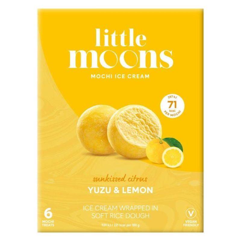 ❄️ Little Moons Mochi Ice Cream (Yuzu & Lemon) 10 x 192g (6 x 32g)