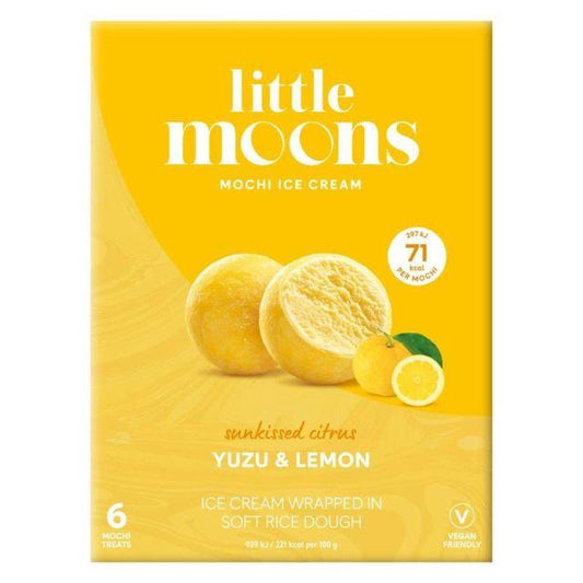 ❄️ Little Moons Mochi Ice Cream (Yuzu & Lemon) 10 x 192g (6 x 32g)