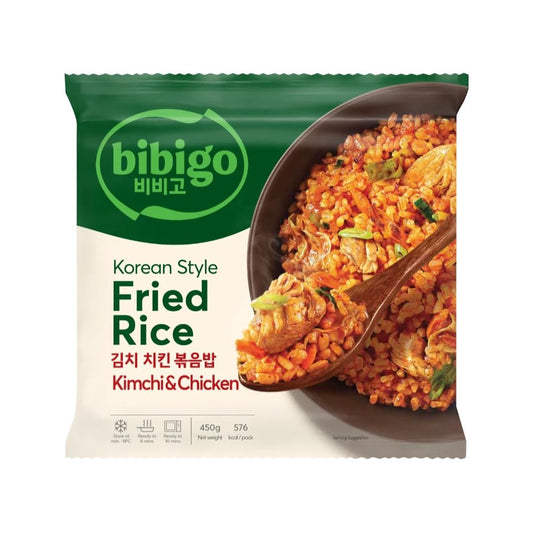 ❄️ CJ Bibigo Korean Style Fried Rice (Kimchi & Chicken) 김치 치킨 볶음밥 14 x 450g