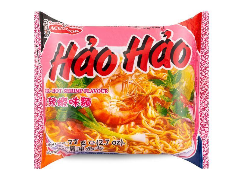 Acecook Hao Hao Instant Noodles (Sour Hot Shrimp Flavour) 越南酸辣蝦味麵 30 x 77g