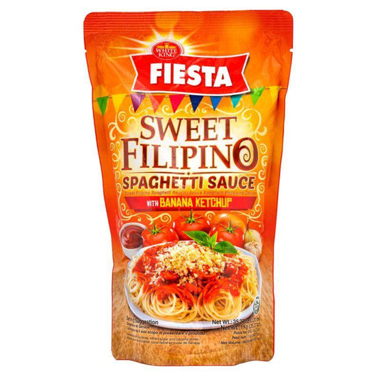 (Case) White King Fiesta Sweet Filipino Spaghetti Sauce with Banana Ketchup 1kg*12