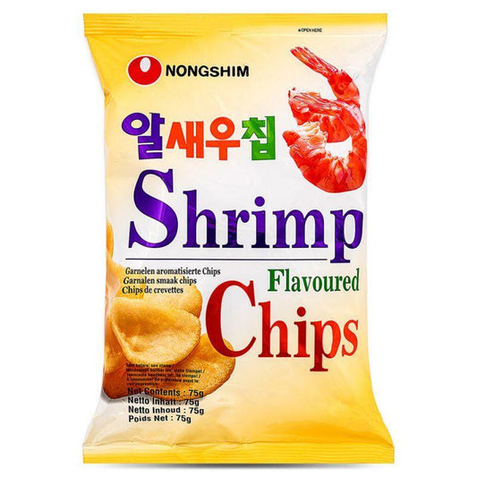 (Case) Nongshim Shrimp Flavoured Chips 알새우칩 75g*20