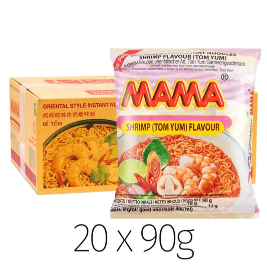 (Case) Mama Oriental Style Instant Noodles (Shrimp Tom Yum Flavour) Jumbo Pack 90g*20