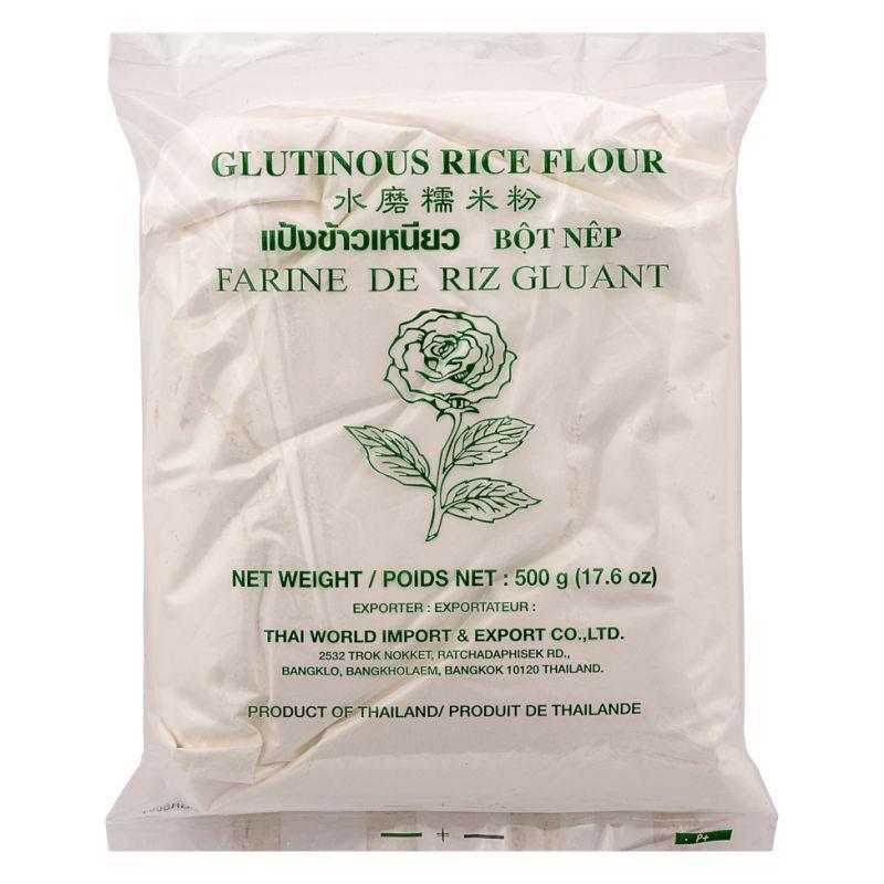 (Case) Rose Brand Glutinous Rice Flour 玫瑰牌 水磨糯米粉 500g*50