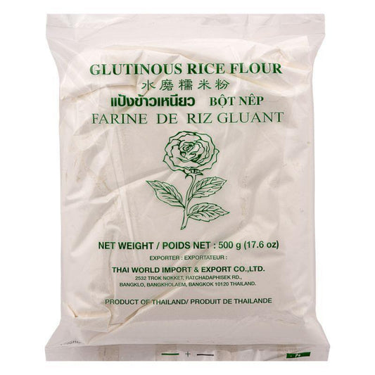 (Case) Rose Brand Glutinous Rice Flour 玫瑰牌 水磨糯米粉 500g*50