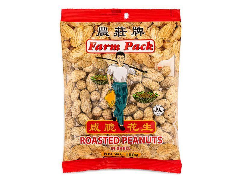 (Case) Farm Pack Roasted Peanuts in Shell 農莊牌 咸脆花生 150g*24