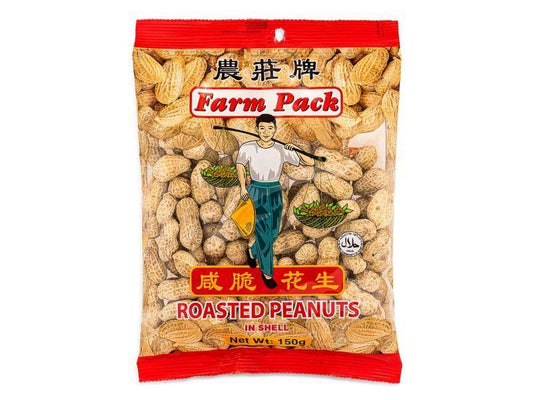 (Case) Farm Pack Roasted Peanuts in Shell 農莊牌 咸脆花生 150g*24