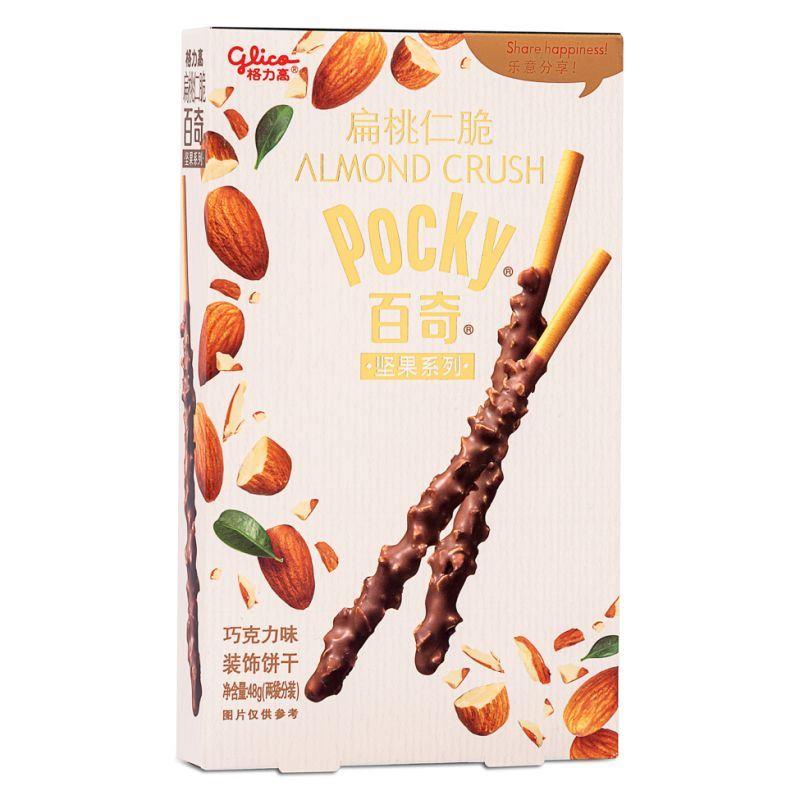 (Case) Glico Pocky Almond Crush Biscuits Sticks (Almond & Chocolate Flavour) 格力高 百奇扁桃仁脆裝飾餅乾 (巧克力味) 48g*36